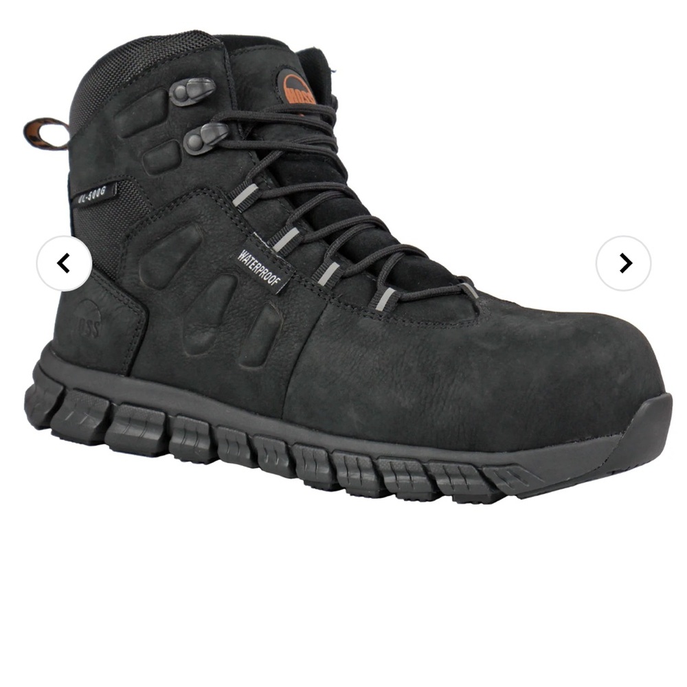 HOSS NWT Tikaboo UL Safety Work Boot 11.5 Black Waterproof Composite Toe ASTM